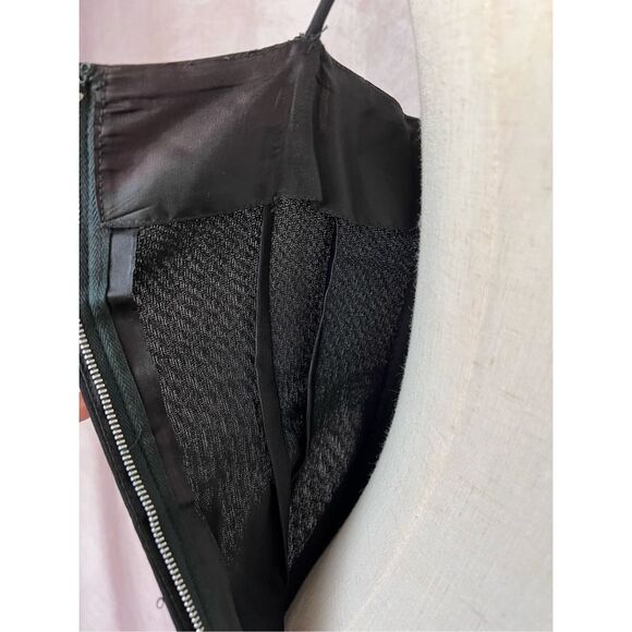 Vintage Black Drop Waist Flapper Style Dress - Picture 6 of 7